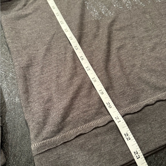 Rock & Republic Woman Size XL Gray Silver Mini Logi Zip Collar - Picture 4 of 10